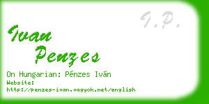 ivan penzes business card